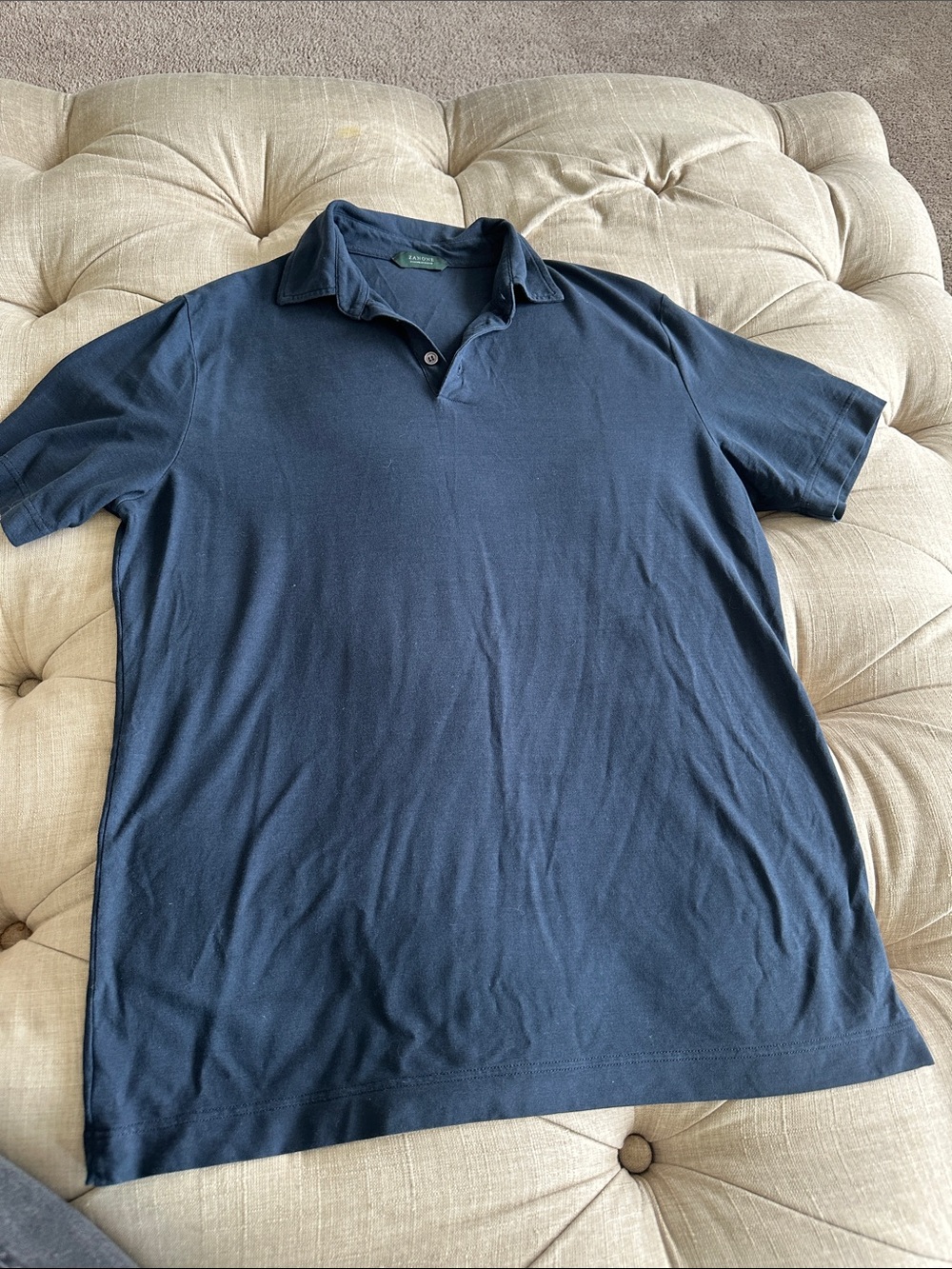 Zanone Navy Blue Men's Polo